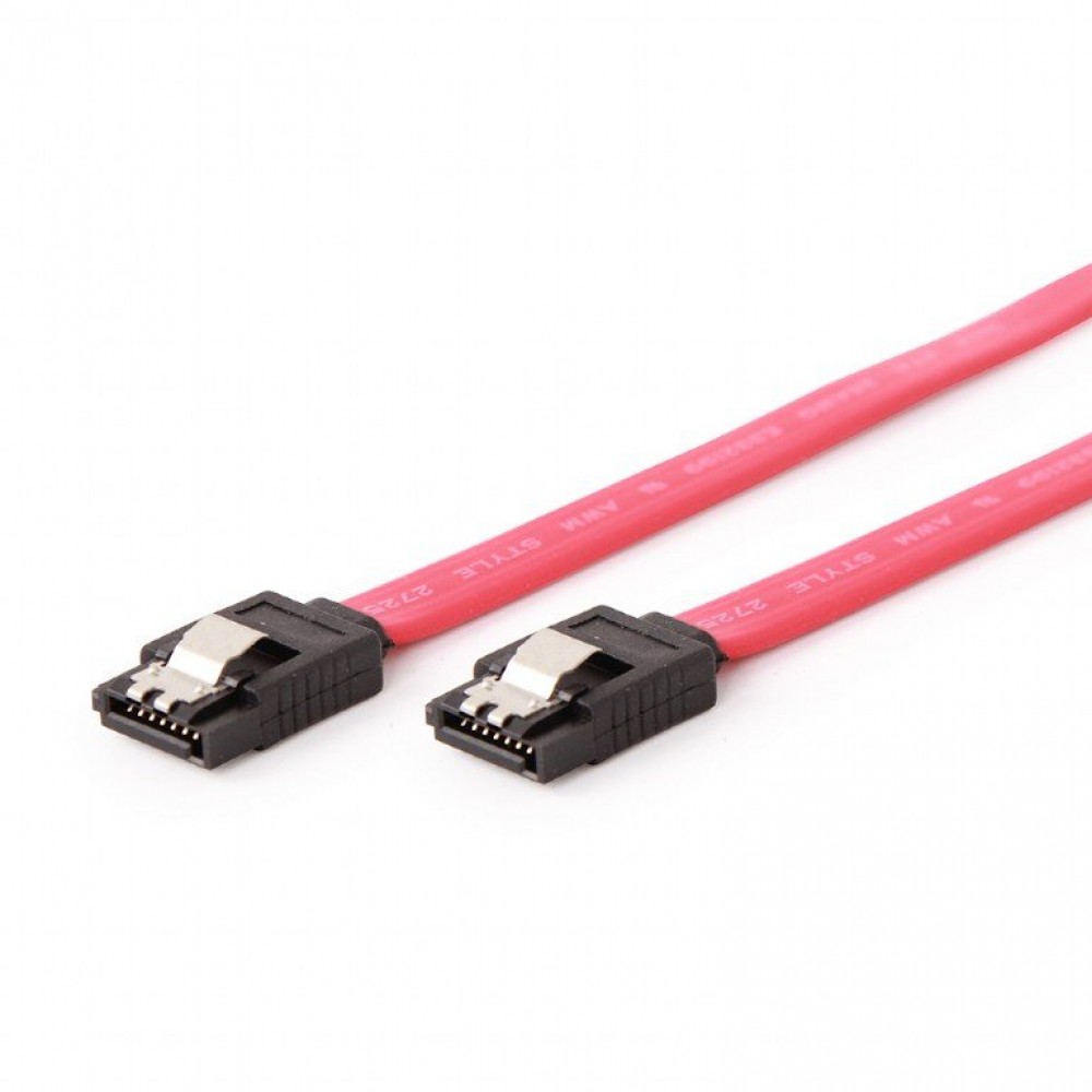 Интерфейсный кабель SATAIII Cablexpert CC-SATAM-DATA, 50см, 7pin/7pin, защелка, пакет